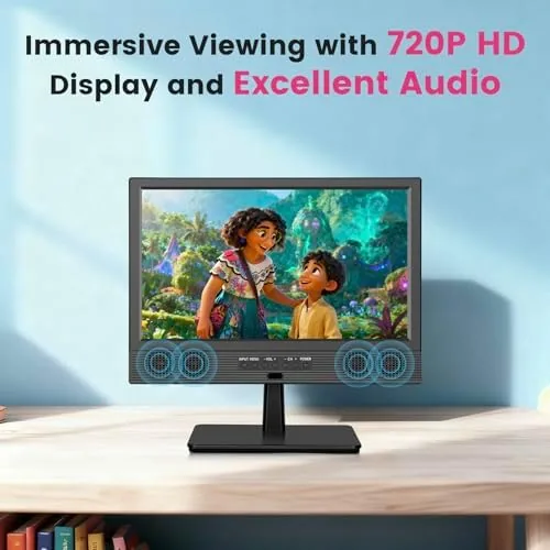 The othoig 14 Inch Small Smart TV HD LED, Small Portable in real use