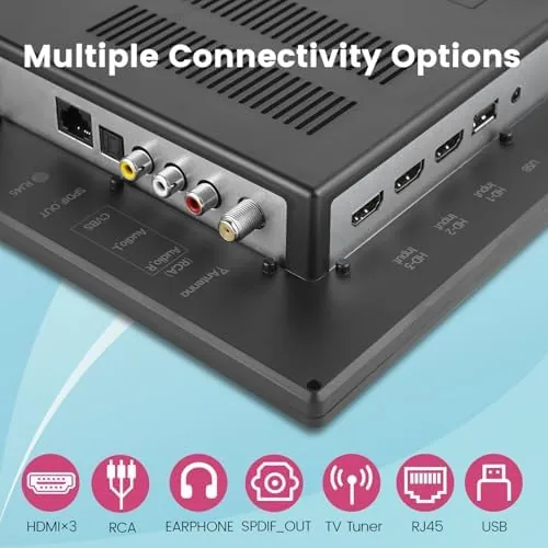 Another view of the othoig 14 Inch Small Smart TV HD LED, Small Portable