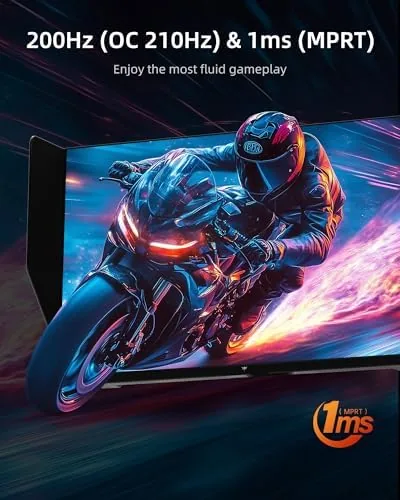 Vivid game scene on the KTC 27M1 showing the QHD detail