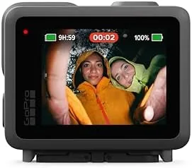 The LIT Hero next to a budget action cam and a premium flagship camera