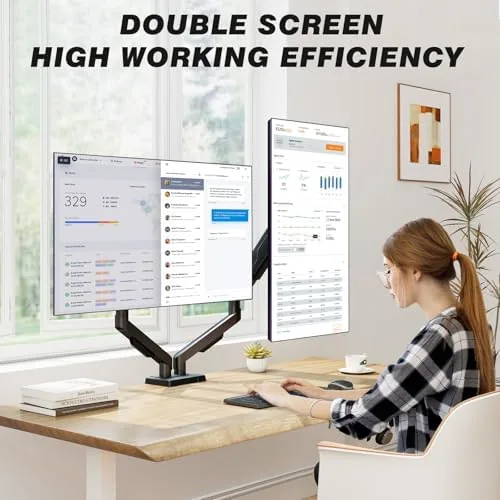 Testing the 5Rcom Dual Monitor Stand for 17-34 Inch Computer Screens | over two weeks