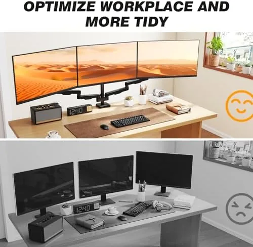 Testing the 5Rcom Triple Monitor Mount Stand for 17-34 Inch Computer Screens over two weeks