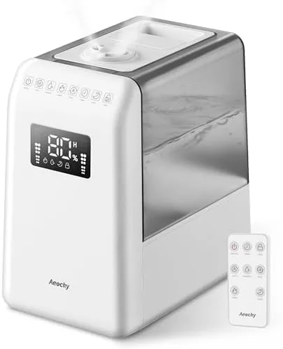 AEOCKY 6L Top-Fill Warm and Cool Mist Humidifier, 600ml/h for 821ft² | Humidifier with Review: Tested and Rated