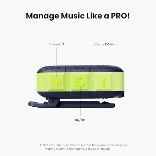 Testing the INSMY Wearable Bluetooth Speakers IP67 Waterproof Clip On Small Speaker over two weeks
