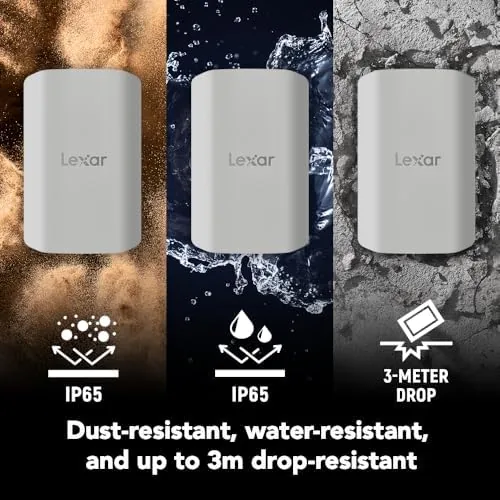 The Lexar 2TB ES5 Magnetic External SSD, Up to 2000MB/s, Compatible compared in context