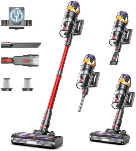 Overview of the Cordless Vacuum Cleaner, Upgraded 55KPA 650W 70Mins Stick Vacuum with