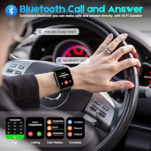 Another view of the Smart Watch for Men Women Make Call Answer 1.85" with