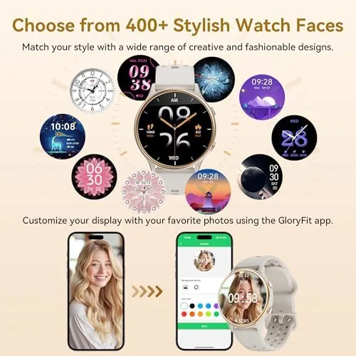 Close look at the ICOMTOFIT Smart Watches for Women, Fitness Tracker with Heart Rate build quality
