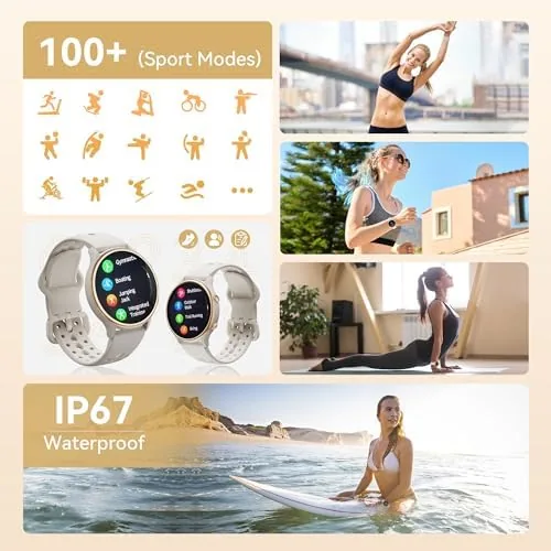 Another view of the ICOMTOFIT Smart Watches for Women, Fitness Tracker with Heart Rate