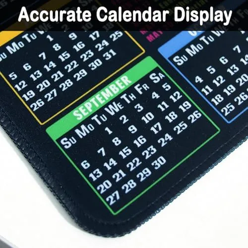 Close look at the Mouse Pad with 2026 Calendar and Holidays, 11.8"x9.8" | Small build quality