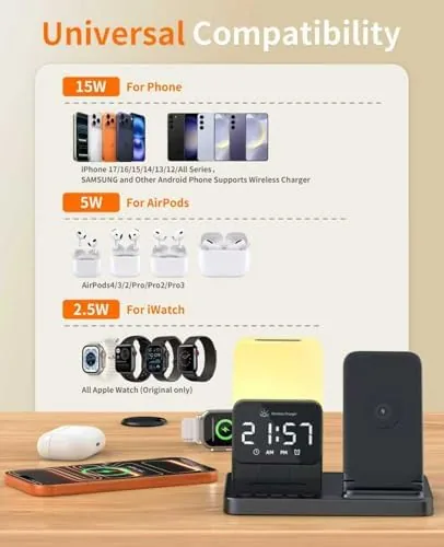 The 6-in-1 Wireless Charging Station,Charger Stand for Apple Devices for Gifts compared in context