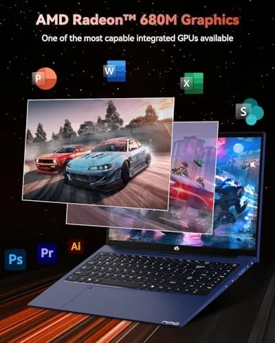 Detail shot of the NIMO 15.6" FHD Light-Gaming-Laptop, 8 Cores AMD Ryzen 7 Pro features