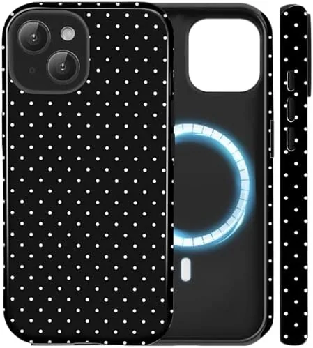 for iPhone 13/14 Polka Dot Case Compatible with Magsafe, Black | Polka Dot Phone Review: Tested and Rated