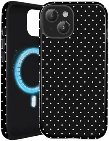 Testing the for iPhone 13/14 Polka Dot Case Compatible with Magsafe, Black over two weeks