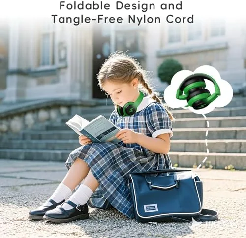 Testing the Candy Bila Wired Kids Headphones for School, Over-Ear for Boys over two weeks