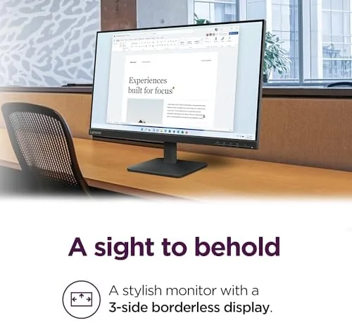 The Lenovo L24-4e - Office Monitor - 23.8" FHD IPS Display in real use