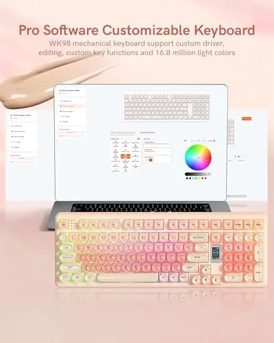 Testing the Keymatic WK98 Foundation Mechanical Keyboard, Pink Creamy Gaming Keyboard | over two weeks