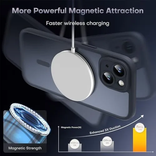 The TOCOL for iPhone 15 Case, Compatible with MagSafe, Black | in real use