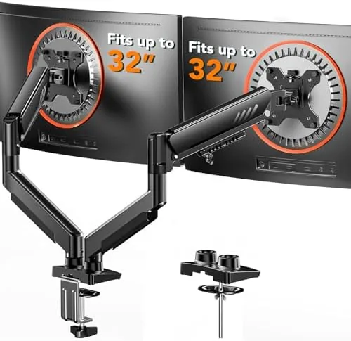 ErGear Dual Monitor Arm, Full Adjustable Monitor Mount for 13-32″ Screens, Fast Install Computer Review: Tested and Rated
