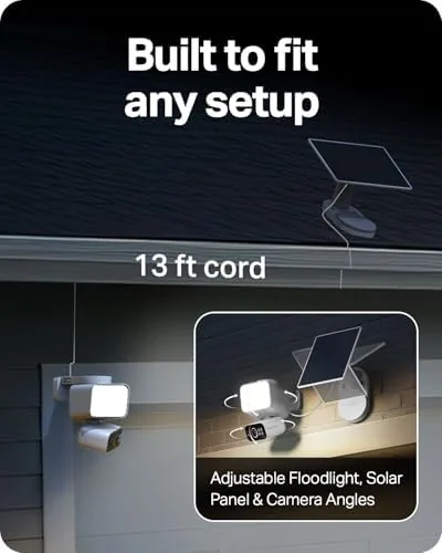 Another view of the Tapo 2K Outdoor Pan/Tilt Wireless Floodlight Security Camera, C615F KIT
