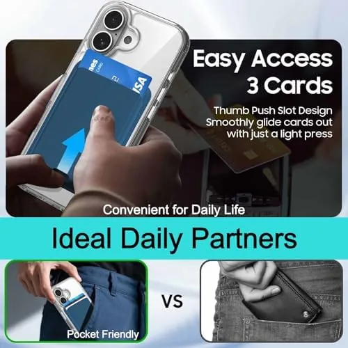 Another view of the Magnetic for iPhone 17 Wallet Case with Card Holder |