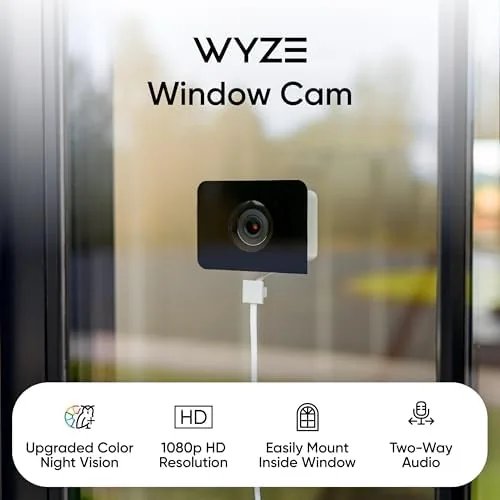 Wyze app showing the camera live view in window mode