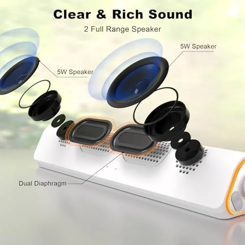 Close look at the SOULION Bluetooth Computer Speakers PC Sound Bar for Desktop Monitor build quality