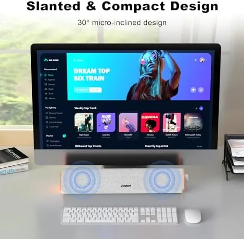 The SOULION Bluetooth Computer Speakers PC Sound Bar for Desktop Monitor compared in context