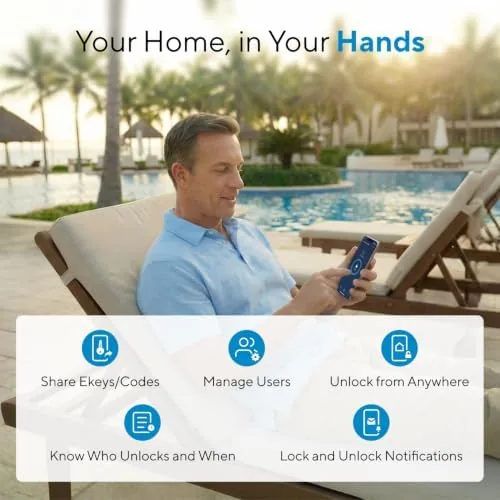 A person using the fingerprint sensor to unlock the Bolt SE in daylight