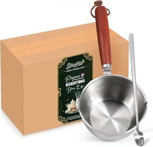 Wooden Handle Wax Melting Pot Review: A Pouring Pitcher Built for Candle Day