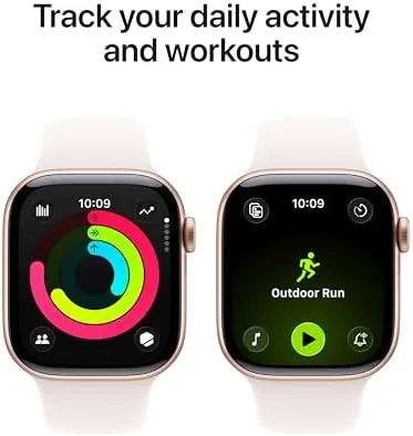 Apple Watch Series 11 beside a previous generation and a rival watch