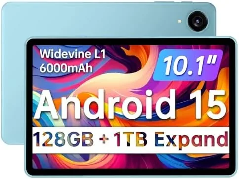 Overview of the JIKOCXN Tablet 10.1 inch Android 15 Tablets, 128GB Storage 1TB
