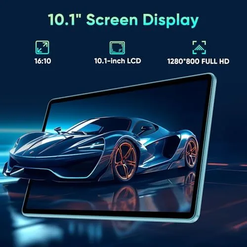 The JIKOCXN Tablet 10.1 inch Android 15 Tablets, 128GB Storage 1TB in real use