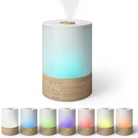 Homedics Cool Mist Ultrasonic Humidifier, 8-Colors Night Light | 0.66 Gal Top-Fill Tank, 24Hr Review: Tested and Rated