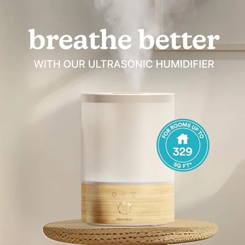 Close look at the Homedics Cool Mist Ultrasonic Humidifier, 8-Colors Night Light | 0.66 build quality