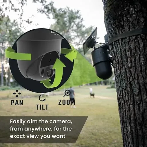 Close look at the TACTACAM Defend 360 Cellular Security Camera, Solar Power, No WiFi build quality