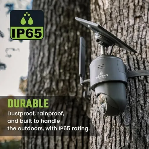 The TACTACAM Defend 360 Cellular Security Camera, Solar Power, No WiFi in real use
