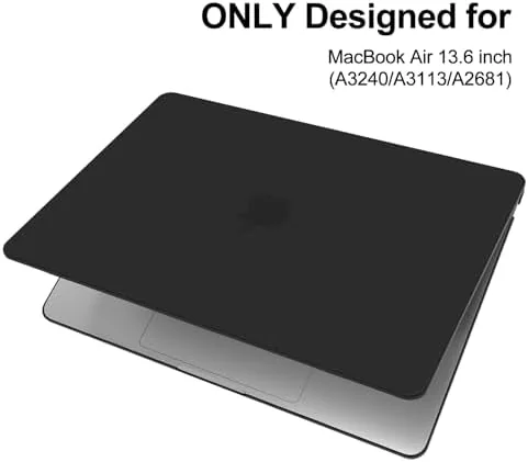 Close look at the G JGOO Compatible with MacBook Air 13 inch Case 2026 build quality