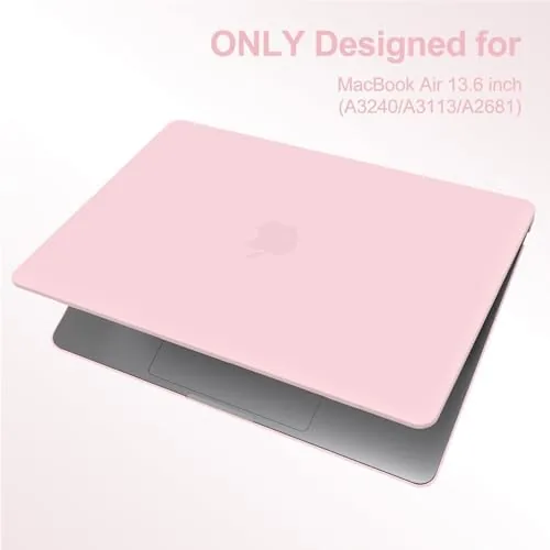 Close look at the G JGOO Compatible with MacBook Air 13 inch Case 2026 build quality