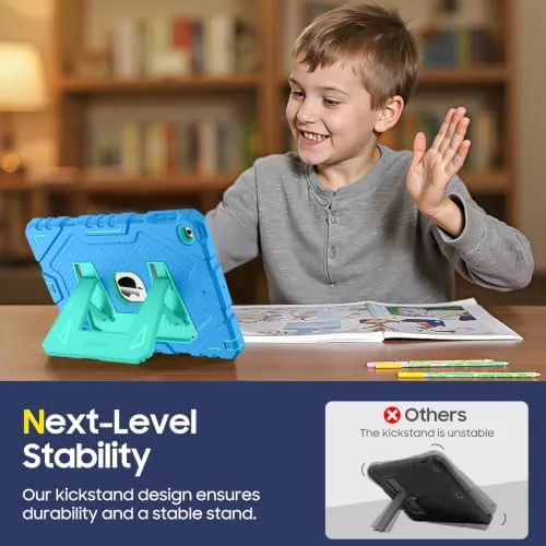Another view of the Fintie Kid-Friendly Case for iPad 6th/5th Generation 9.7", iPad Air