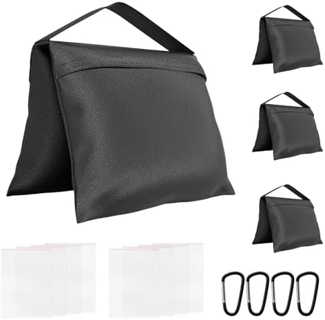 4 Pack Sandbags Heavy Duty Weight Bags with 8 Bags & 4 Hooks | Review: Tested and Rated