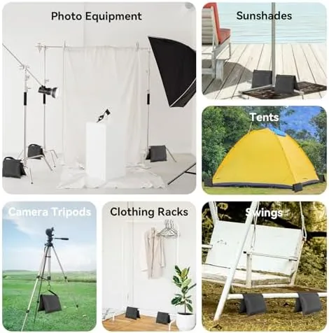 Another view of the 4 Pack Sandbags Heavy Duty Weight Bags with 8 Bags