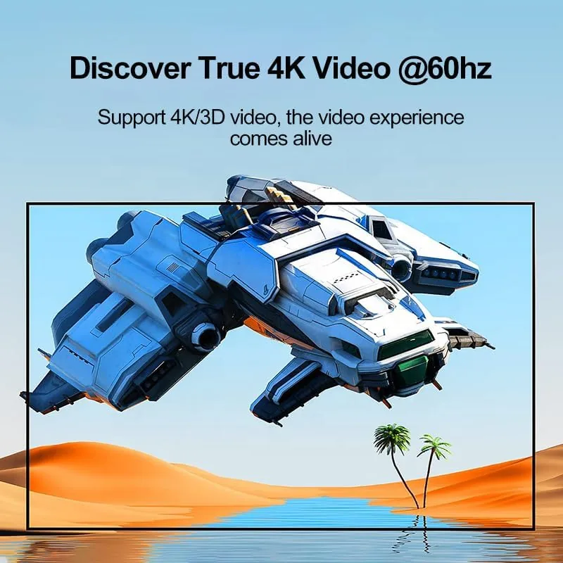 Another view of the HDMI Switch 4k@60hz, BD&M Bidirectional HDMI Switcher 2 in 1