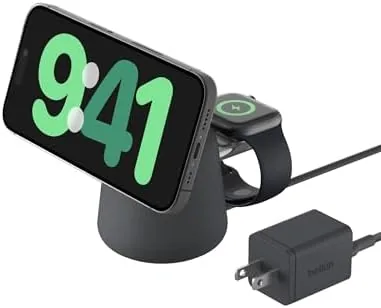 Overview of the Belkin Qi2 15W Wireless Charging Dock, 2 in 1 Fast