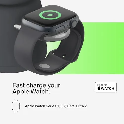 The Belkin Qi2 15W Wireless Charging Dock, 2 in 1 Fast in real use