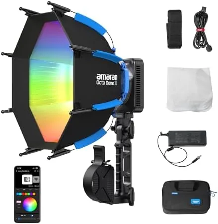 amaran Ray 120c RGB Video Light,120W Portable Studio Light IP54 | CCT 1,800K-20,000K,APP Control Review: Tested and Rated