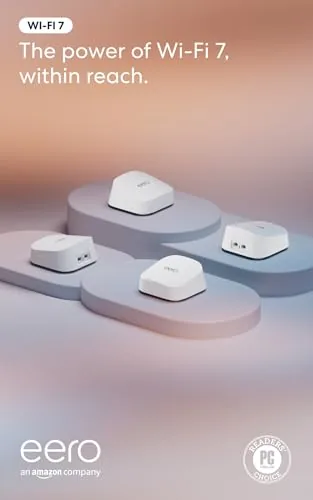 Overview of the Amazon eero 7 dual-band mesh Wi-Fi 7 router (newest model)