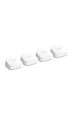Close look at the Amazon eero 7 dual-band mesh Wi-Fi 7 router (newest model) build quality