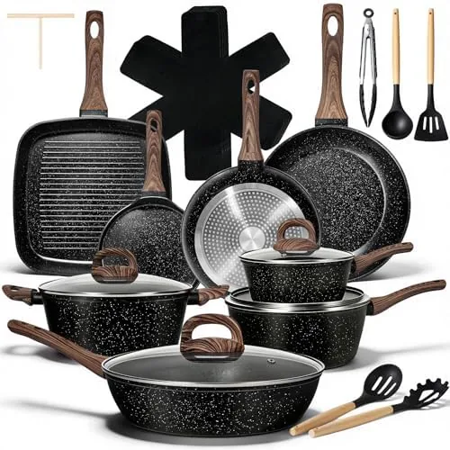EWFEN 25 Piece Ceramic Cookware Set Review: Nonstick Without the Worry