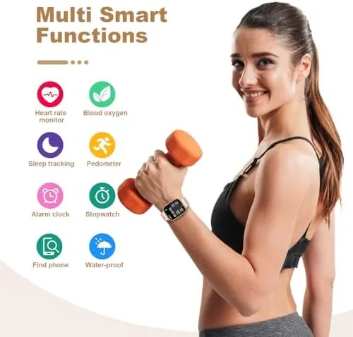 Detail shot of the Smart Watch for Men Women Compatible with iPhone Samsung Android features